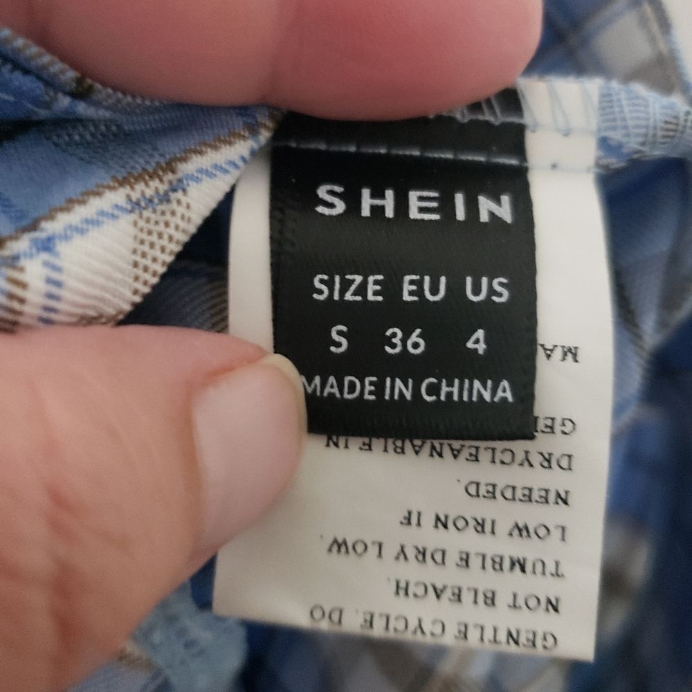 SHEIN Plaid Mini Skirt Sz Small - Picture 6 of 6